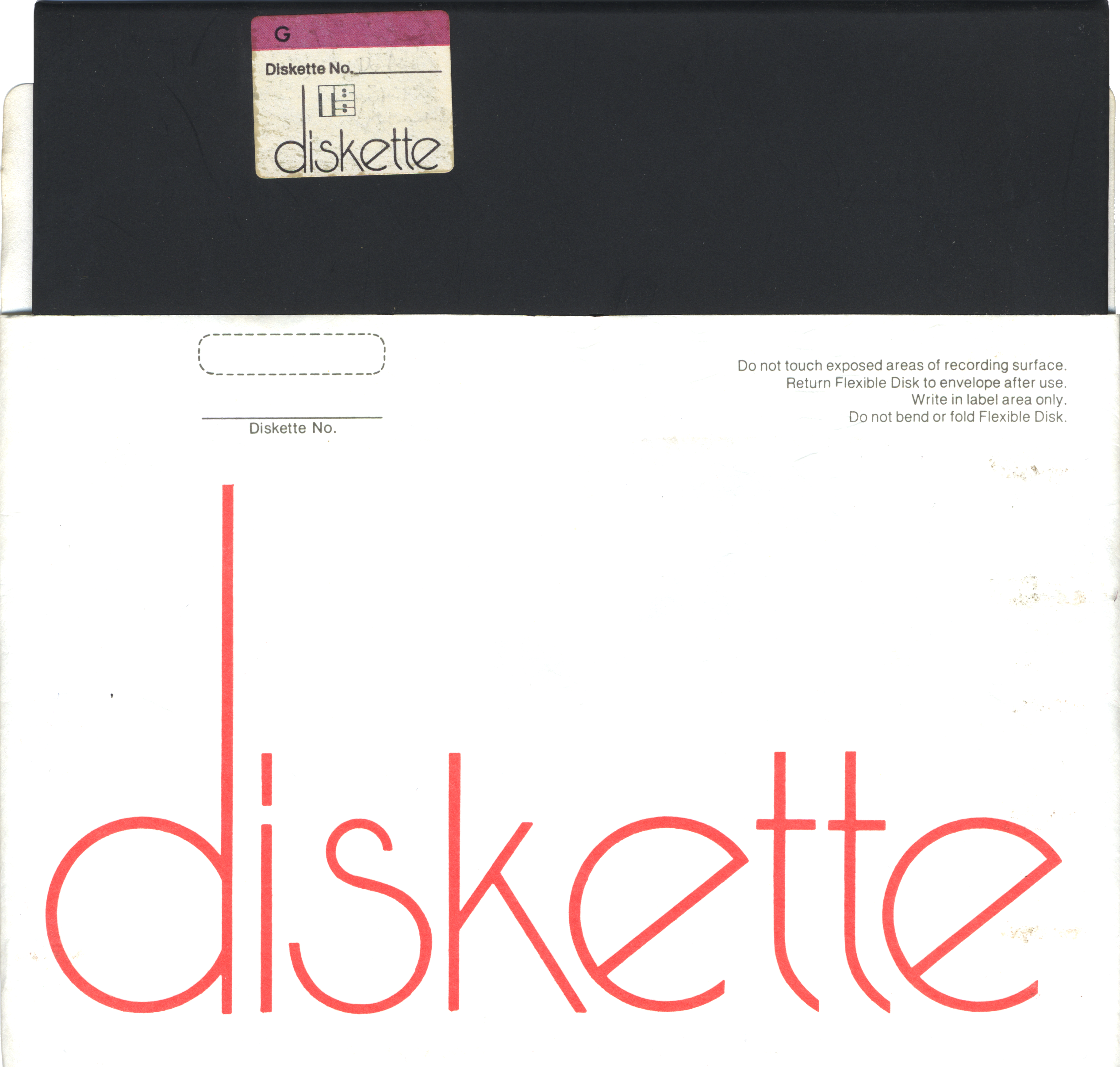Diskette with jacket